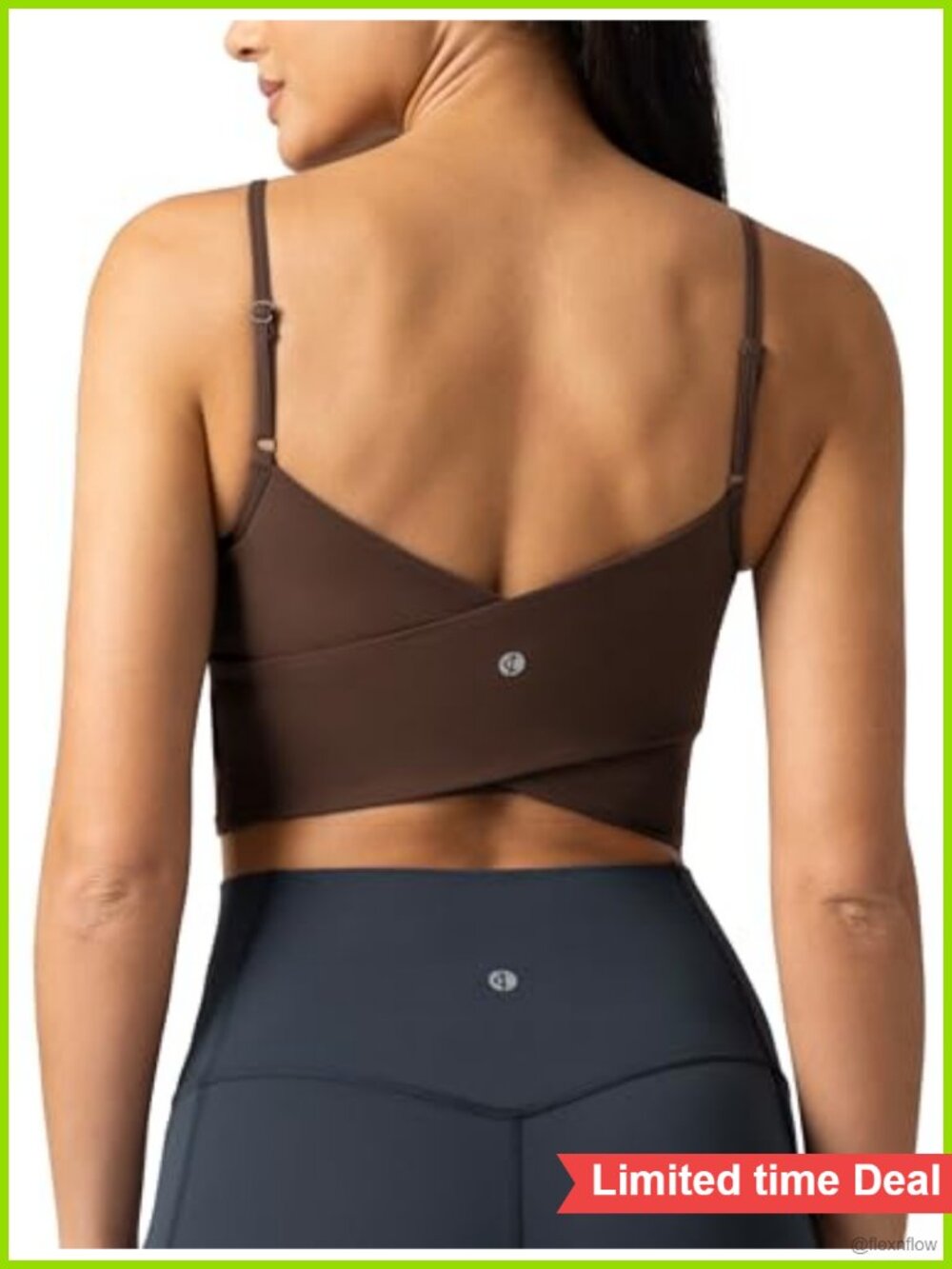 Women's Yoga Tank Top with Built-In Bra, Sleeveless Crop Active Shirt